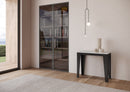 Consolle Allungabile 90-196x40x77 cm in Nobilitato Bianco