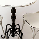 Set 2 Sedie con Tavolino in Metallo H 88 76 cm