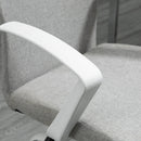 Sedia Ergonomica e Girevole da Ufficio in Tessuto Grigio 61x61x89-99 cm