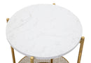 Tavolinetto Basket Ø 35x62 cm in Ferro