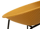Sgabello Bar Ibiza Senape Set 2 Pz 50x50x98 cm in Polipropilene e Metallo Senape e Nero      