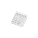 Portaposate Optima Vertex/Concept 500mm (Spalle 16mm) M 450 Plastica Bianca Tecnoplastica Emuca