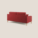 Divano 2 Posti 166x95x91 cm in Tessuto Rosso