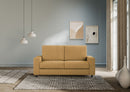 Divano 2 Posti 148x85x85 cm Sakar in Tessuto Ocra