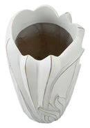 Vaso Gardy Ø29x48 cm in Resina Bianco effetto lavato      