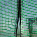 Serra a Tunnel da Giardino 214x143x195 cm in Acciaio e PE  Verde