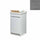 Mobile Lavatoio in Ceramica 1 Anta con Strofinatoio in Legno Massello 45x50x86A cm Grigio Cemento