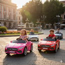 Macchina Elettrica per Bambini 12V con Licenza Mercedes CLS Small Bianco