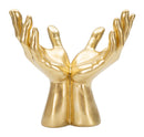 Statua Mani "Peace" 25x24x15 cm in Poliresina Oro