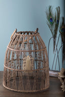 Lanterna in Rattan Intrecciato H H 32 cm