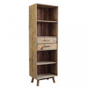 Libreria Collin 60x40x190 h cm in Pino riciclato Marrone