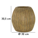 Vaso Breeze Ø32x32,5 cm in Mgo Verde sporco      