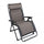 Sedia Sdraio Zero Gravity Reclinabile Pieghevole 165x79x117 h cm in Metallo e Oxford Grigio