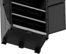 Armadio da Esterno 3 Ripiani 89x54x188H cm in Plastica Keter XL Garage Alto Nero