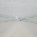Tendostruttura Impermeabile 3x3m con Pannelli Laterali in Acciaio Bianco 