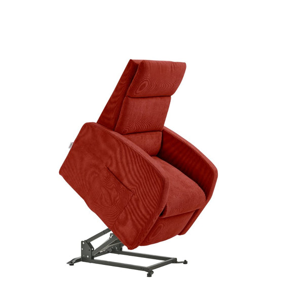 Poltrona Alzapersona Elettrica 2 Motori 72x111x86 cm Martina in Microfibra Dispositivo Medico 1 Rosso online
