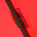 Ombrellone Decentrato da Giardino in Alluminio Ø2.95x2.5m 360° Rosso 