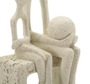 Statuetta Maternità Stons 10x7,5x26 cm in Resina Crema      