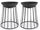 Set 2 Bracieri da Giardino Ø50x63h cm Efesto Nero
