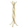Appendiabiti a Stelo in Legno 4 Braccia 60x60H178cm Ondulato Naturale