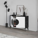 Madia 2 Ante 110x35,6x82 cm in MDF Gora Bianco