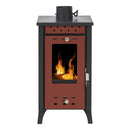 Stufa a Legna 33x38,5xh74 cm 7,7 Kw Matilde Rossa
