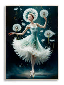 Dipinto su Tela Laccato Dancing con Cornice 72x4x102 cm in Pino e Tela e Plastica      