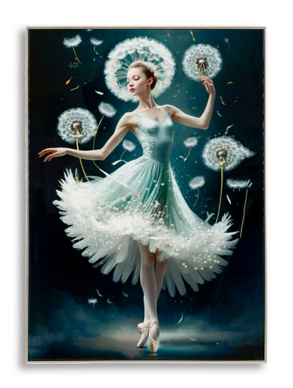 acquista Dipinto su Tela Laccato Dancing con Cornice 72x4x102 cm in Pino e Tela e Plastica