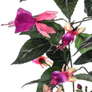 Set 2 Pianta Artificiale di Fuxia Pendente Altezza 80 cm Rosa