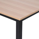 Scrivania da Ufficio 120x60 cm in Metallo  Natural Nera