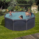 Piscina Rotonda Fuori Terra Ø350xh120 cm in Acciaio e PVC Gre Kea