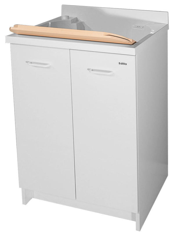 prezzo Mobile Lavatoio 60x50x85cm 2 Ante Asse in Legno Montegrappa Edilla Bianco