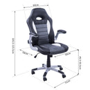 Sedia Poltrona Dirigenziale da Gaming Grigio e Nero 