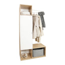 Mobile da ingresso 82x36x165 cm Krell rovere bianco