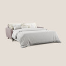 Divano Letto 3 Posti 208x97x96 cm in Tessuto Rosa