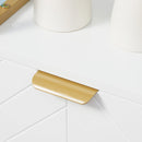Mobile a Colonna Bagno 30x30x105 cm in Legno e Metallo Bianco