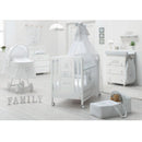 Lettino Culla in Legno Italbaby Happy Family con Velvet Bianco