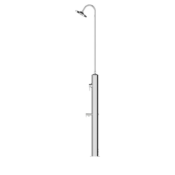 Doccia da Giardino Miscelatore e Lavapiedi ATI Docce Minijet-M Inox Anodizzato online