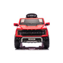 Macchina Elettrica per Bambini Ford Raptor 12V con Telecomando Bluetooth Luci LED e Tappetini Rosso