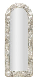 Specchio Argelux Arco 61x6,5x160 cm in Ferro e Specchio e MDF Argento      