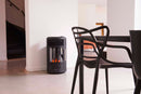 Stufa a Gas Gpl da Interno 3,4 kW Effetto Camino Qlima GH8034R Nera