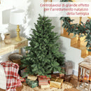 Albero di Natale Artificiale 150 cm 847 Rami Apertura Automatica Verde 