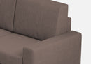 Divano Angolare 6 Posti 286x246x85 cm Sakar in Tessuto Talpa