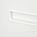 Cassettiera Schedario 2 Cassetti da Ufficio 39x48x67 cm in Acciaio Bianco