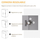Cassettiera da Ufficio 78x40x66,5 cm Mobile Laterale con 5 Cassetti con Ruote in Melamina Bianco      