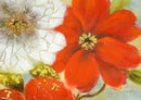 Quadro fiori multicolor in gel cm 100x100
