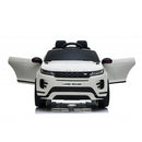 Macchina Elettrica per Bambini Licenza Land Rover Evoque 12V con Telecomando Bianco