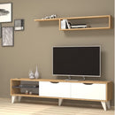 Soggiorno porta TV Volge rovere bianco