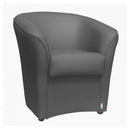 Poltrona Adda 75x66x76 cm in Similpelle grigio