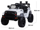 Macchina Elettrica per Bambini 12V Fuoristrada Kidfun Kansas Bianca